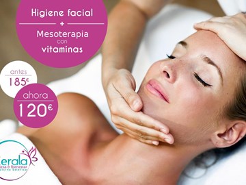 Higiene facial + mesoterapia con vitaminas por tan solo 120€